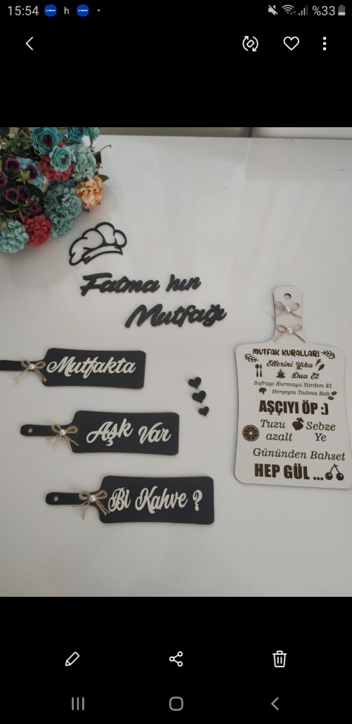 Ahşap Mutfak Kuralları Set