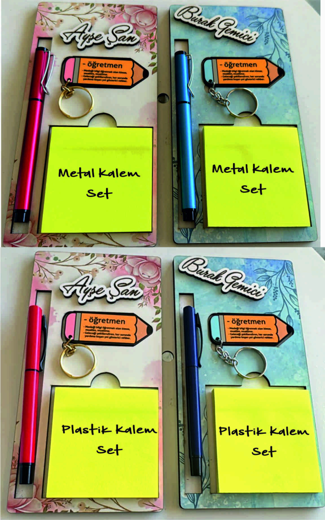 KALEMLİ SET – PLASTİK 125₺ –      METAL 175₺