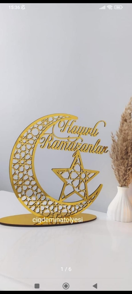 RAMAZAN İSİMLİK 25 CM AY