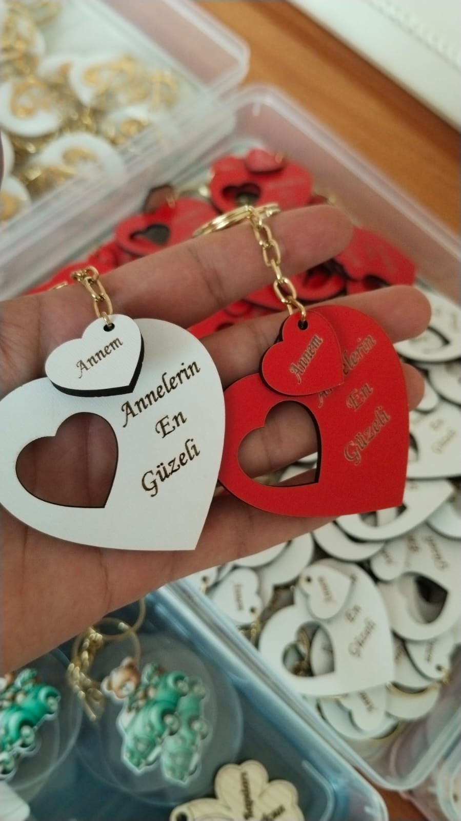 AHŞAP KALP  ANAHTARLIK