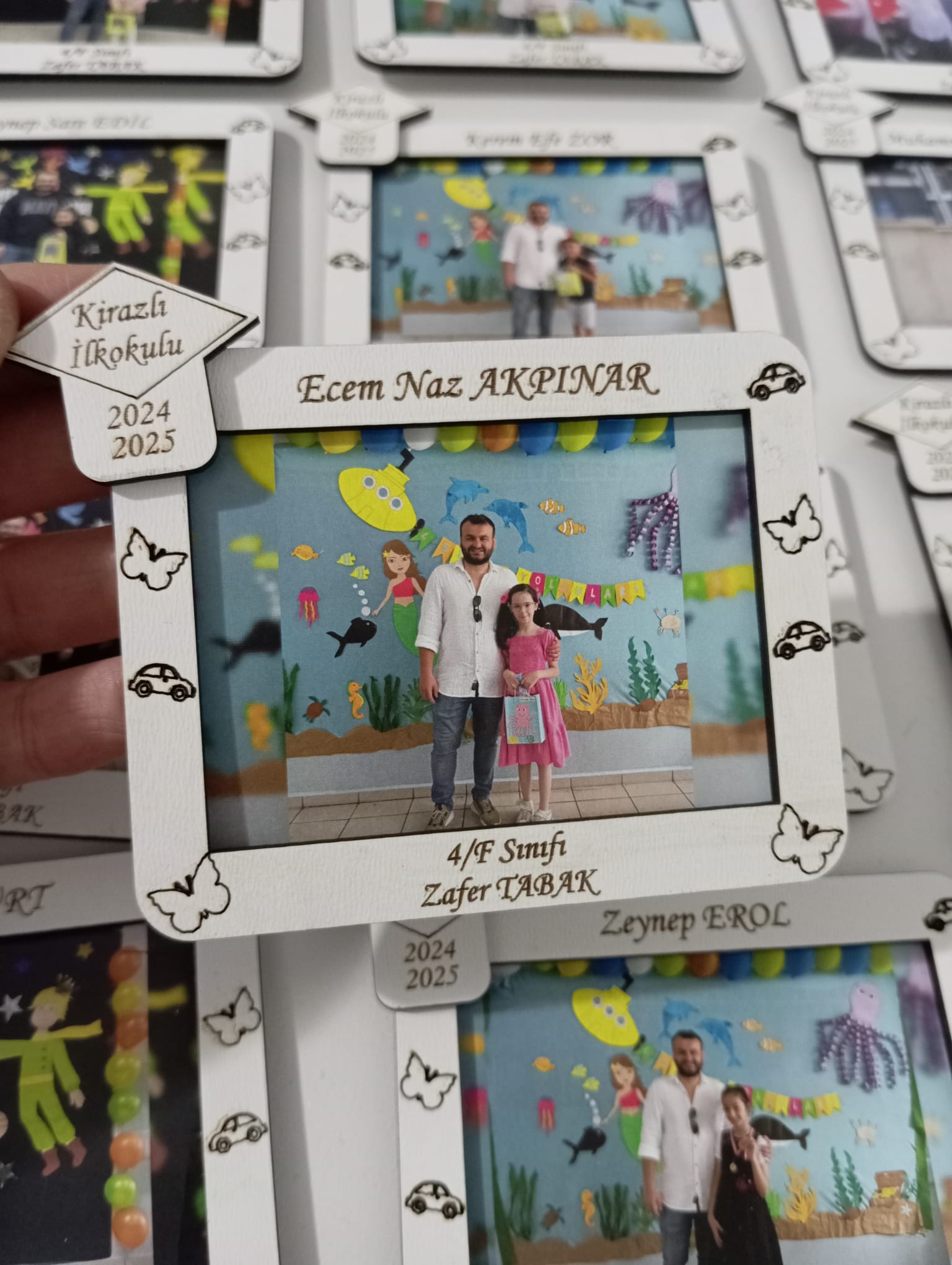 MEZUNİYET ÇERÇEVE KEP OBJELİ + RESİM