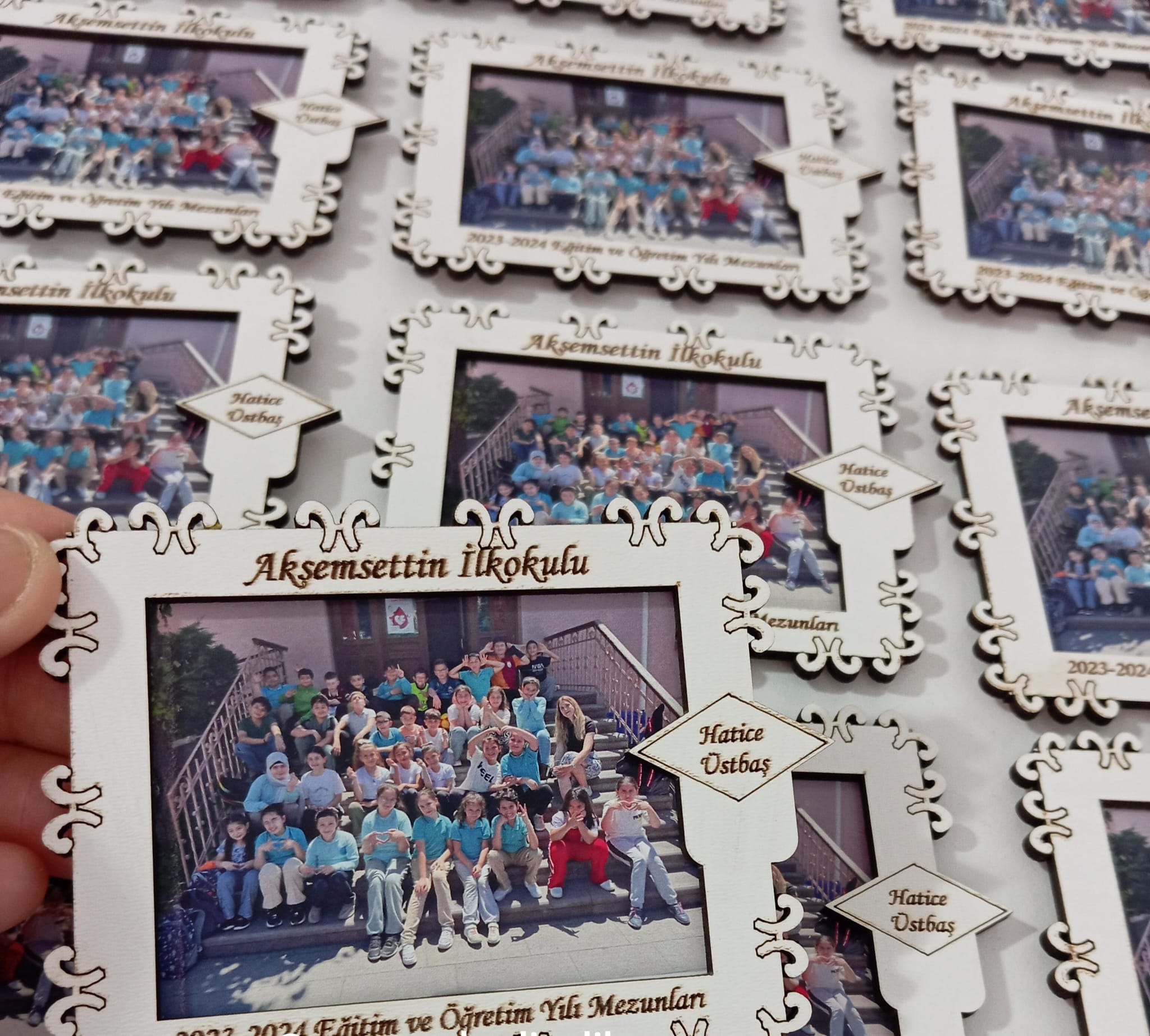 MOTİFLİ MEZUNİYET ÇERÇEVE + RESİM